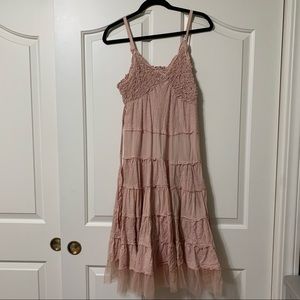 Blush Pink Boho Dress